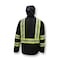 Dewalt Hi-Vis Rain Jacket, Ripstop Polyester, Class 1 Type O, Black, L DRW11-1ZGR-L - alternate 3